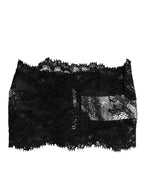 Dolce & Gabbana Black Lace Bandeau Bustier Top Sheer Stretch Underwear - Zeiniez