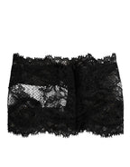 Dolce & Gabbana Black Lace Bandeau Bustier Top Sheer Stretch Underwear - Zeiniez