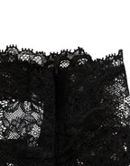 Dolce & Gabbana Black Lace Bandeau Bustier Top Sheer Stretch Underwear - Zeiniez
