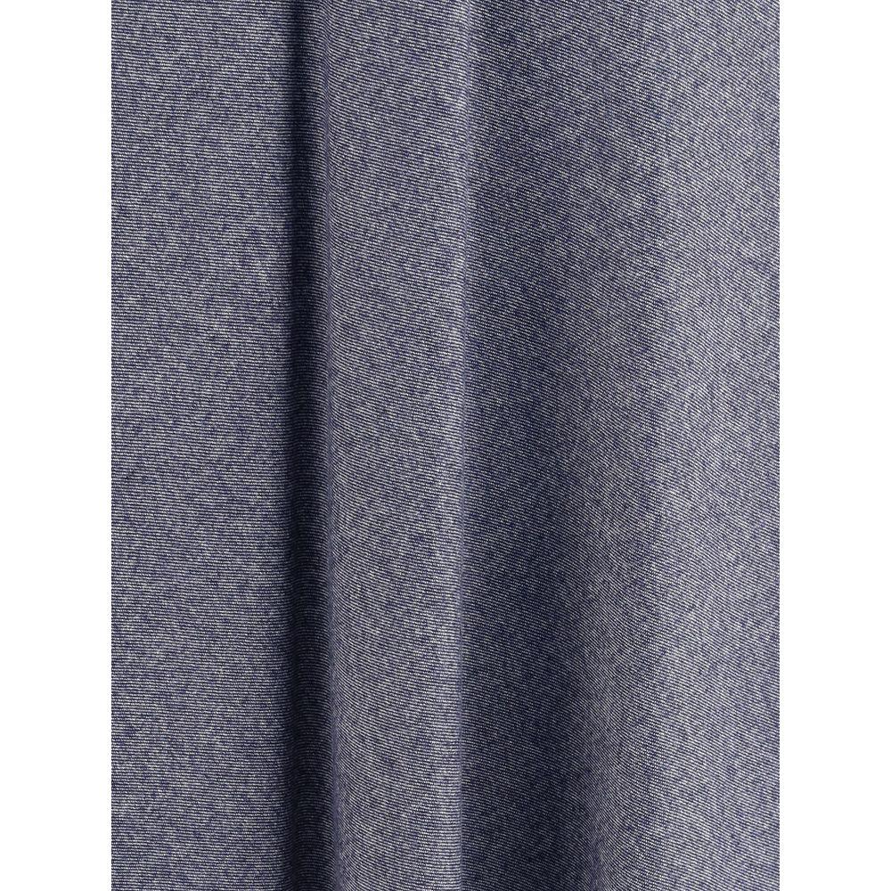 Sara Roka Blue Cotton Midi Skirt - Zeiniez