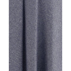 Sara Roka Blue Cotton Midi Skirt - Zeiniez