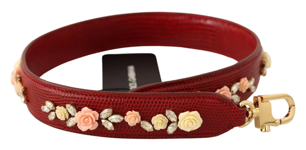 Dolce & Gabbana Floral Crystals Exotic Shoulder Strap Bag Accessory - Zeiniez