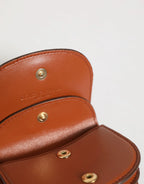 Dolce & Gabbana Brown Leopard Print Calf Leather Small Coin Purse Wallet - Zeiniez