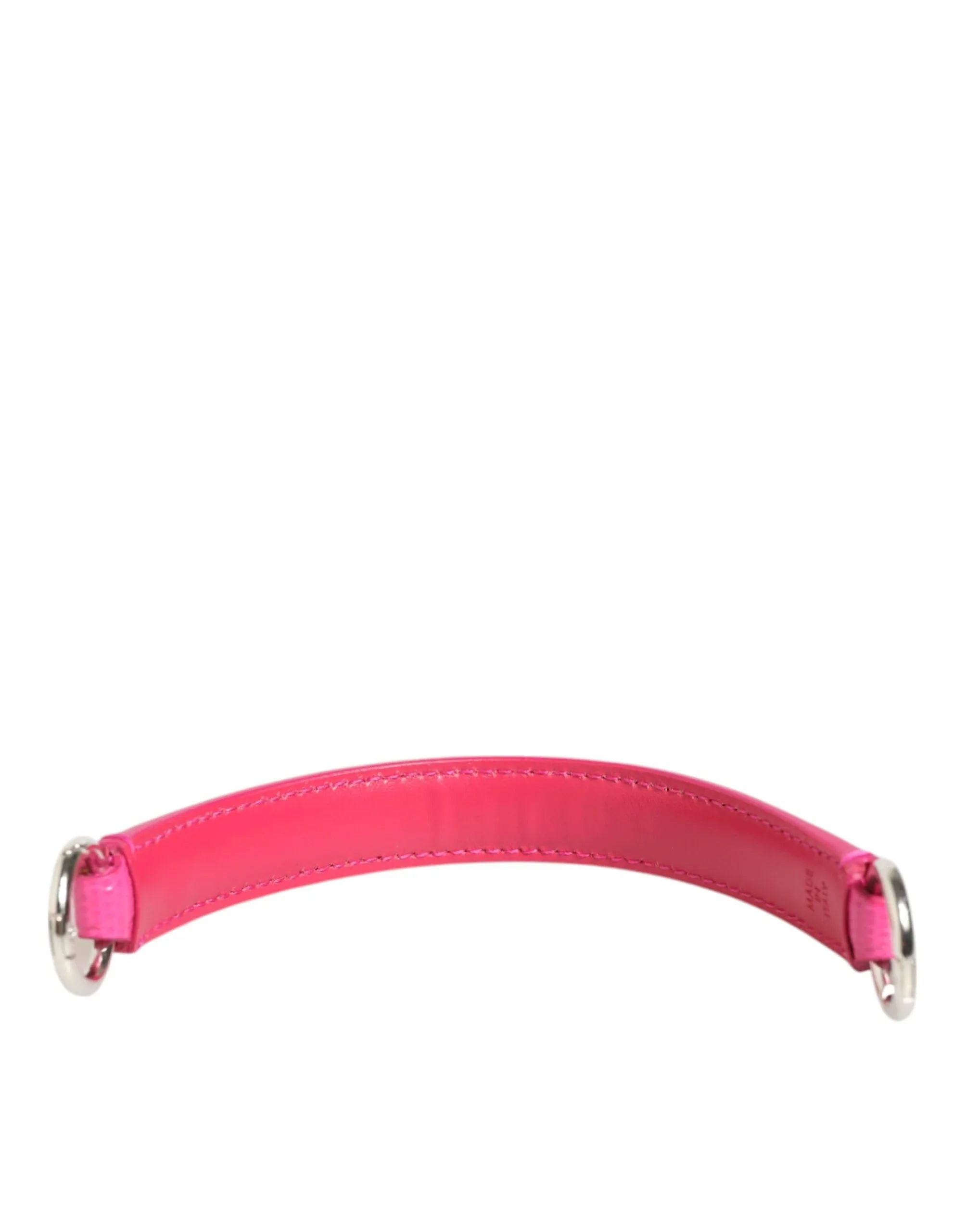 Dolce & Gabbana Pink Embellished Leather Bag Handle Women Shoulder Strap - Zeiniez