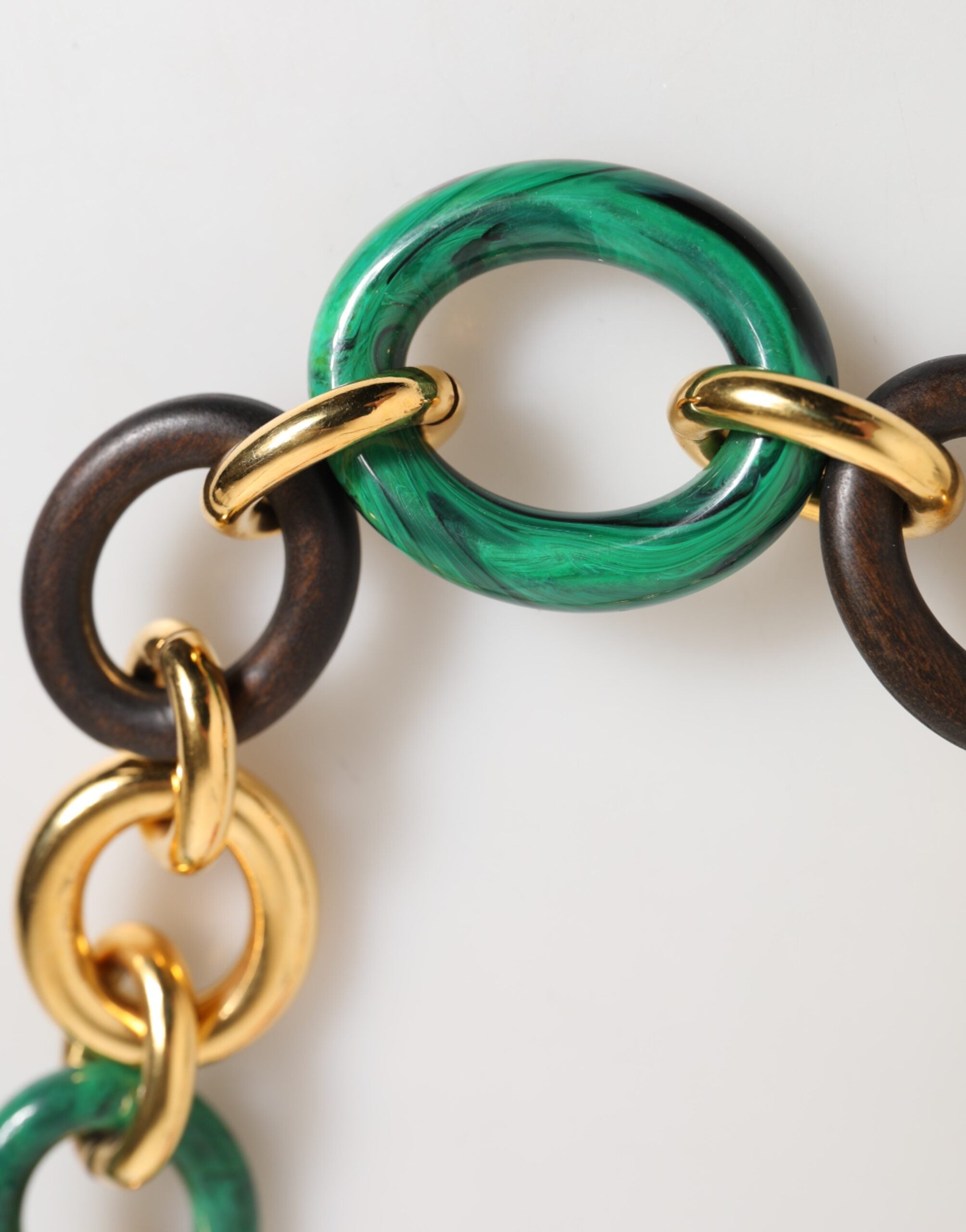 Dolce & Gabbana Multicolor Gold Brass Tiger Lily Floral Chai Necklace - Zeiniez