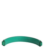 Dolce & Gabbana Green Embellished Leather Bag Handle Women Shoulder Strap - Zeiniez
