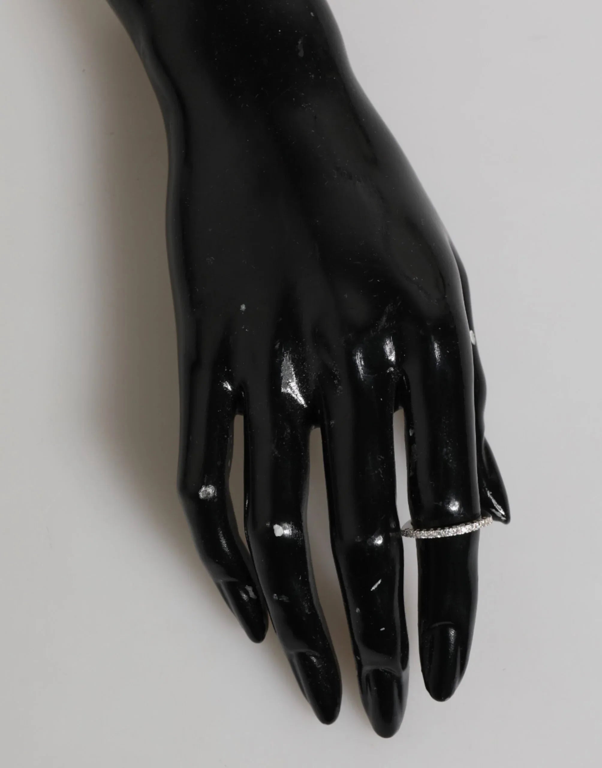 Nialaya Sterling Silver 925 Band Pave CZ Crystal Eternity Ring - Zeiniez