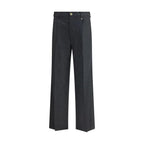 Vivienne Westwood Gray Fleece Wool Casual Pants
