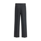 Vivienne Westwood Gray Fleece Wool Casual Pants