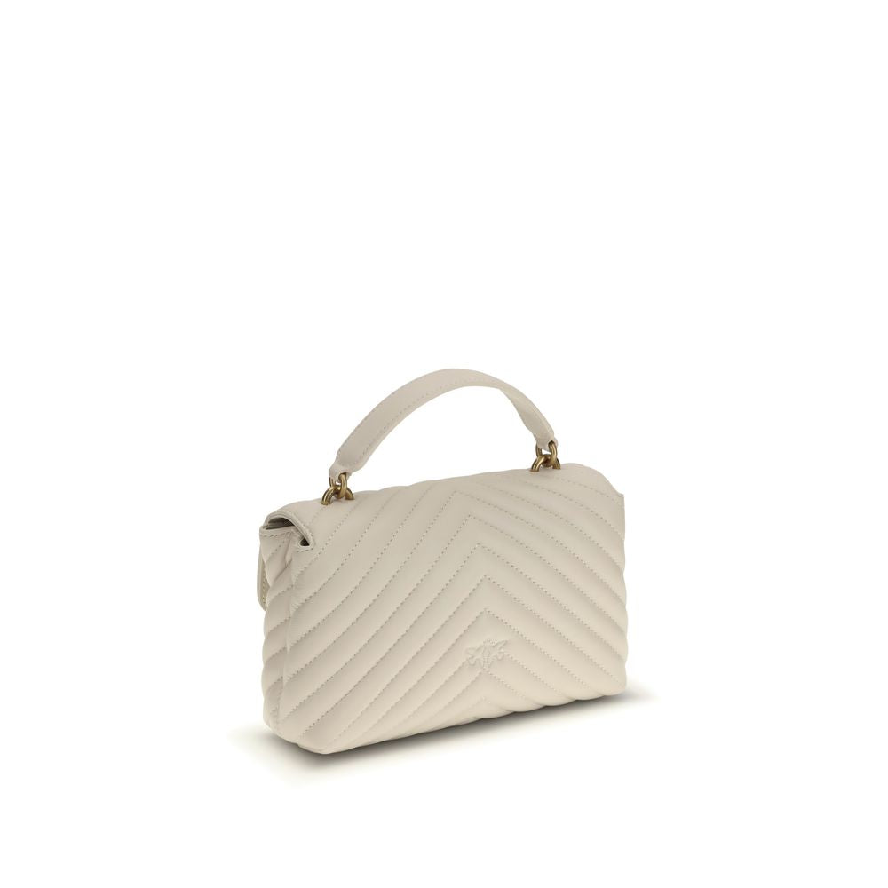 PINKO White Calf Leather Bos Taurus Handbag - Zeiniez