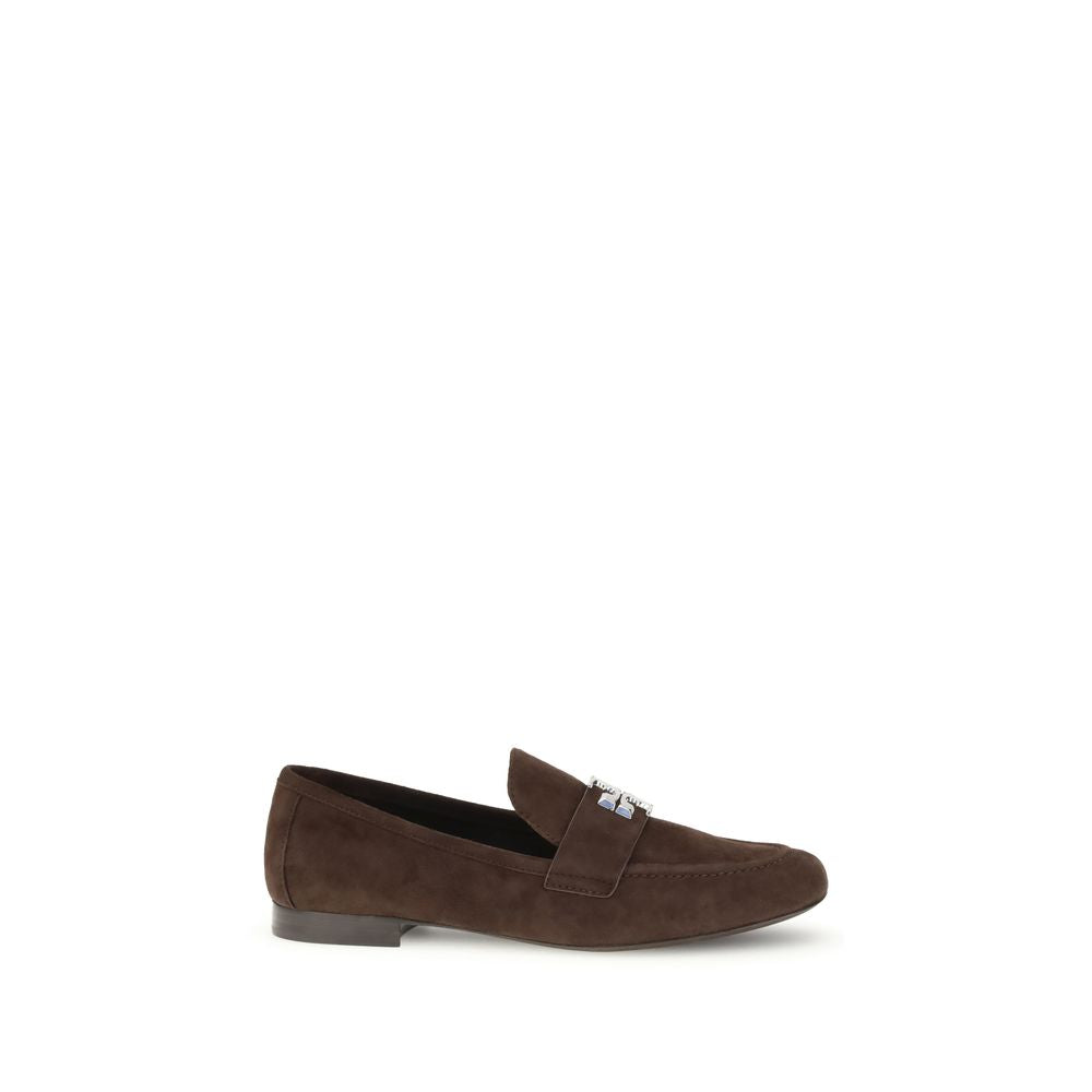 Tory Burch Brown Leather Slip-On Loafers - Zeiniez
