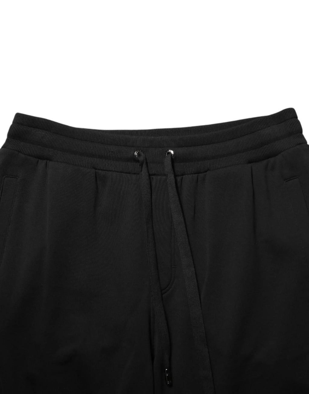 Dolce & Gabbana Black Cotton Drawstring Logo Sweatpants Pants - Zeiniez