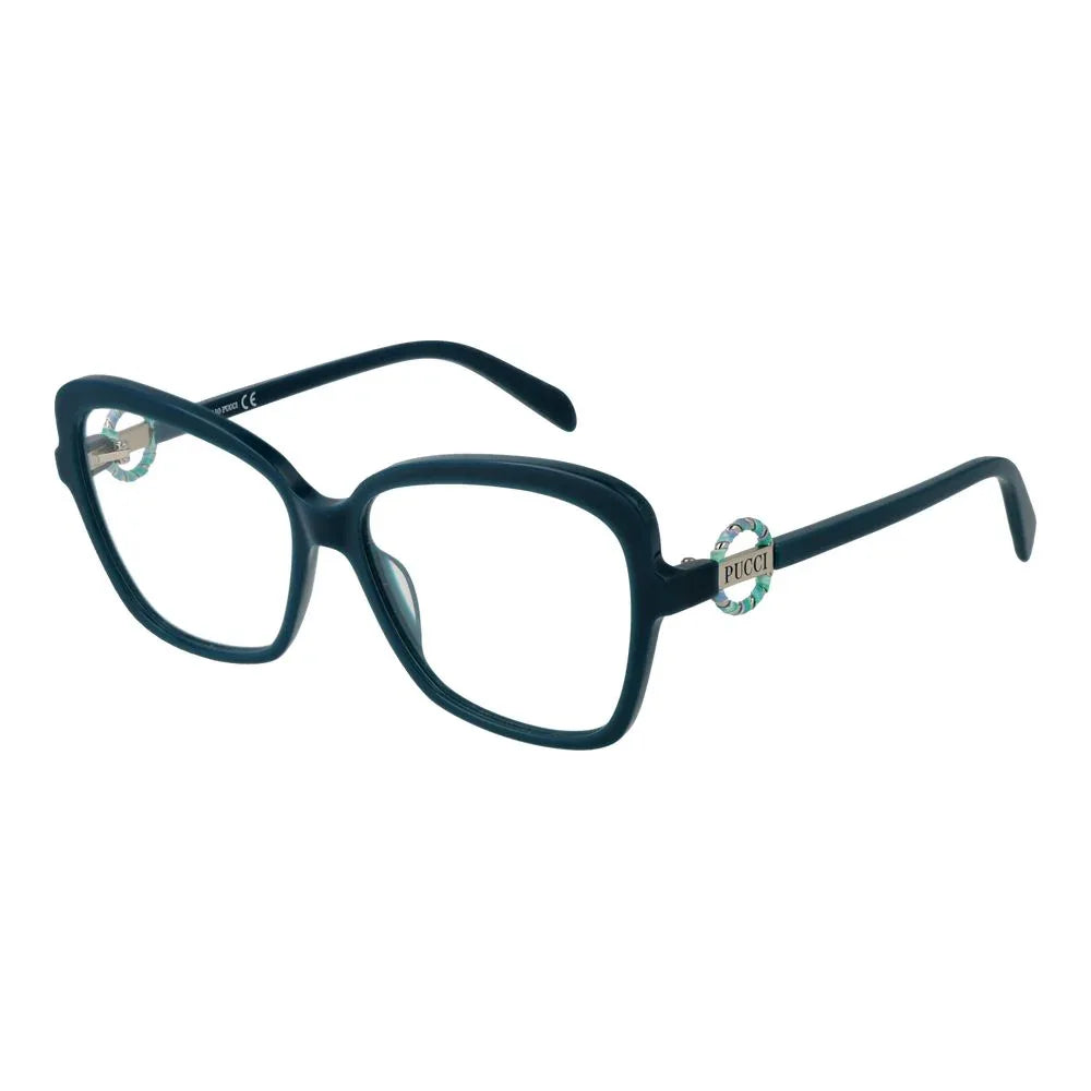 Emilio Pucci Turquoise Plastic Glasses (Frames) - Zeiniez