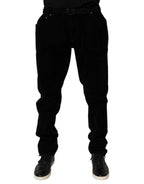 Dolce & Gabbana Black Cotton Slim Fit Denim Trouser Jeans - Zeiniez