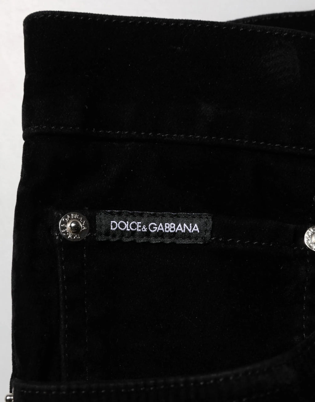Dolce & Gabbana Black Cotton Slim Fit Denim Trouser Jeans - Zeiniez