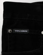 Dolce & Gabbana Black Cotton Slim Fit Denim Trouser Jeans - Zeiniez