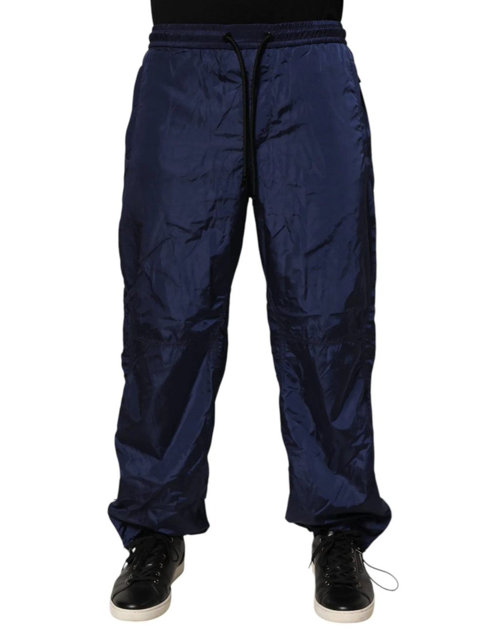 Dolce & Gabbana Blue Nylon Straight Jogger Sweatpants Pants - Zeiniez