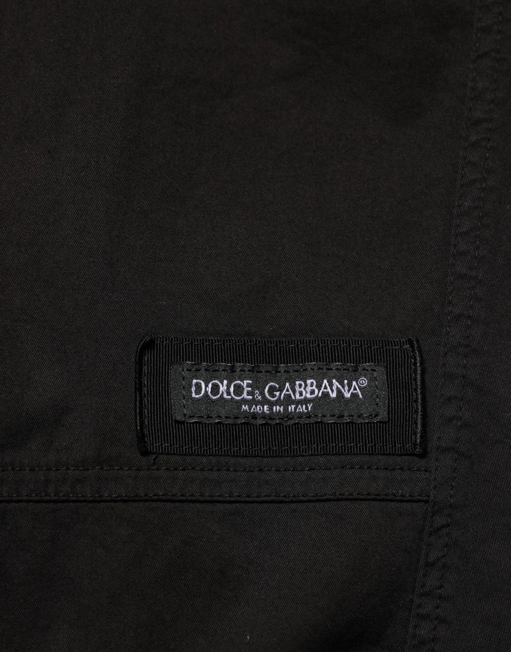 Dolce & Gabbana Black Cotton Cargo Jogger Sweatpants Pants - Zeiniez