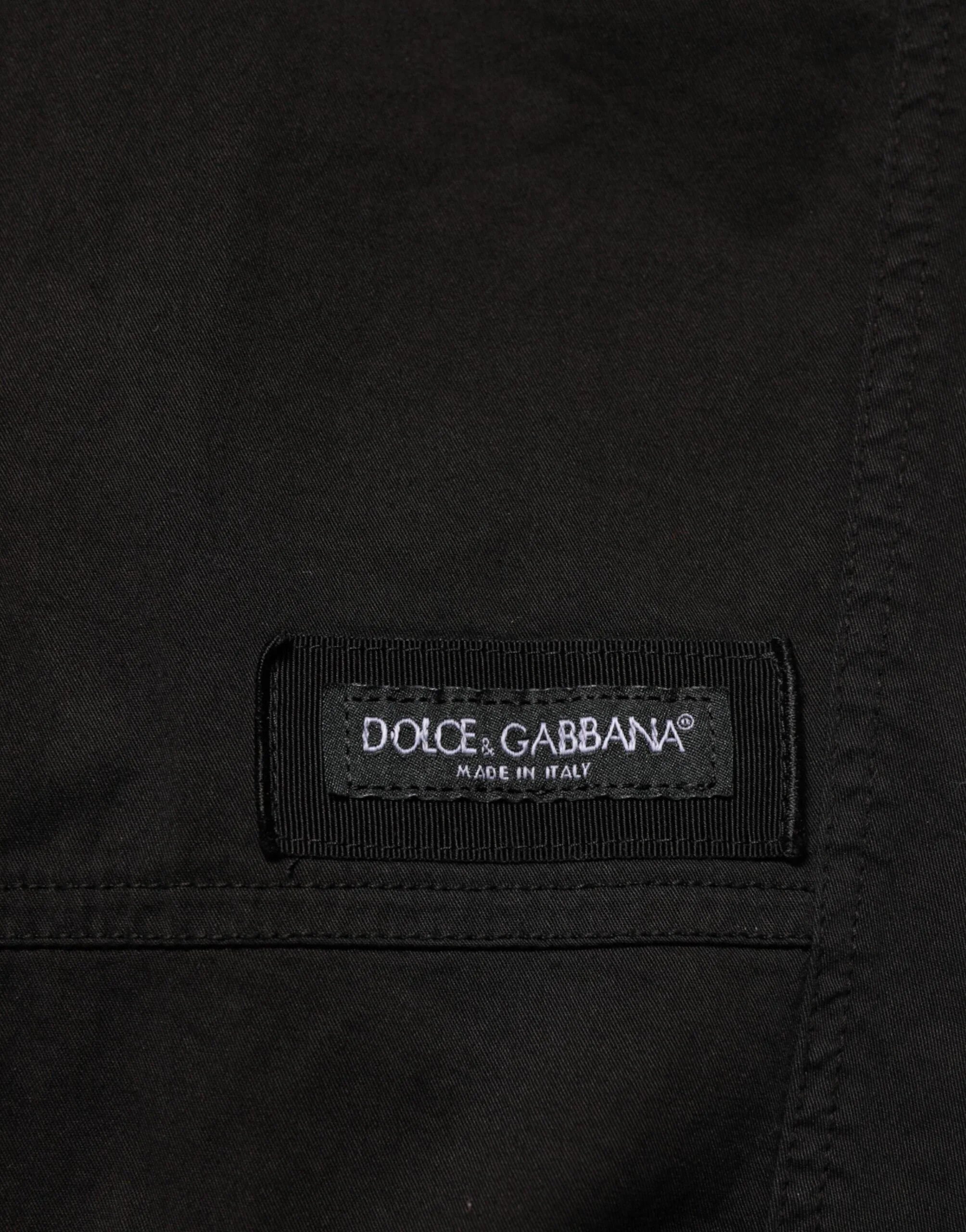 Dolce & Gabbana Black Cotton Cargo Jogger Sweatpants Pants - Zeiniez