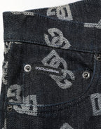 Dolce & Gabbana Black DG Monogram Cotton Skinny Denim Jeans - Zeiniez