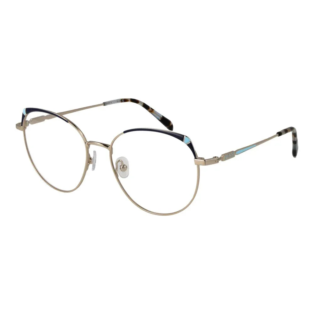 Emilio Pucci Gold Metal Glasses (Frames) - Zeiniez