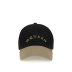 Alexander McQueen Black Cotton Cap (Baseball Hat) - Zeiniez