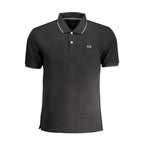 La Martina Black Cotton Men's Polo Shirt - Zeiniez