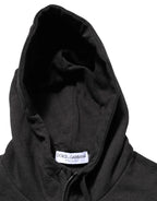 Dolce & Gabbana Black Logo FullZip Hooded Sweatshirt Sweater - Zeiniez