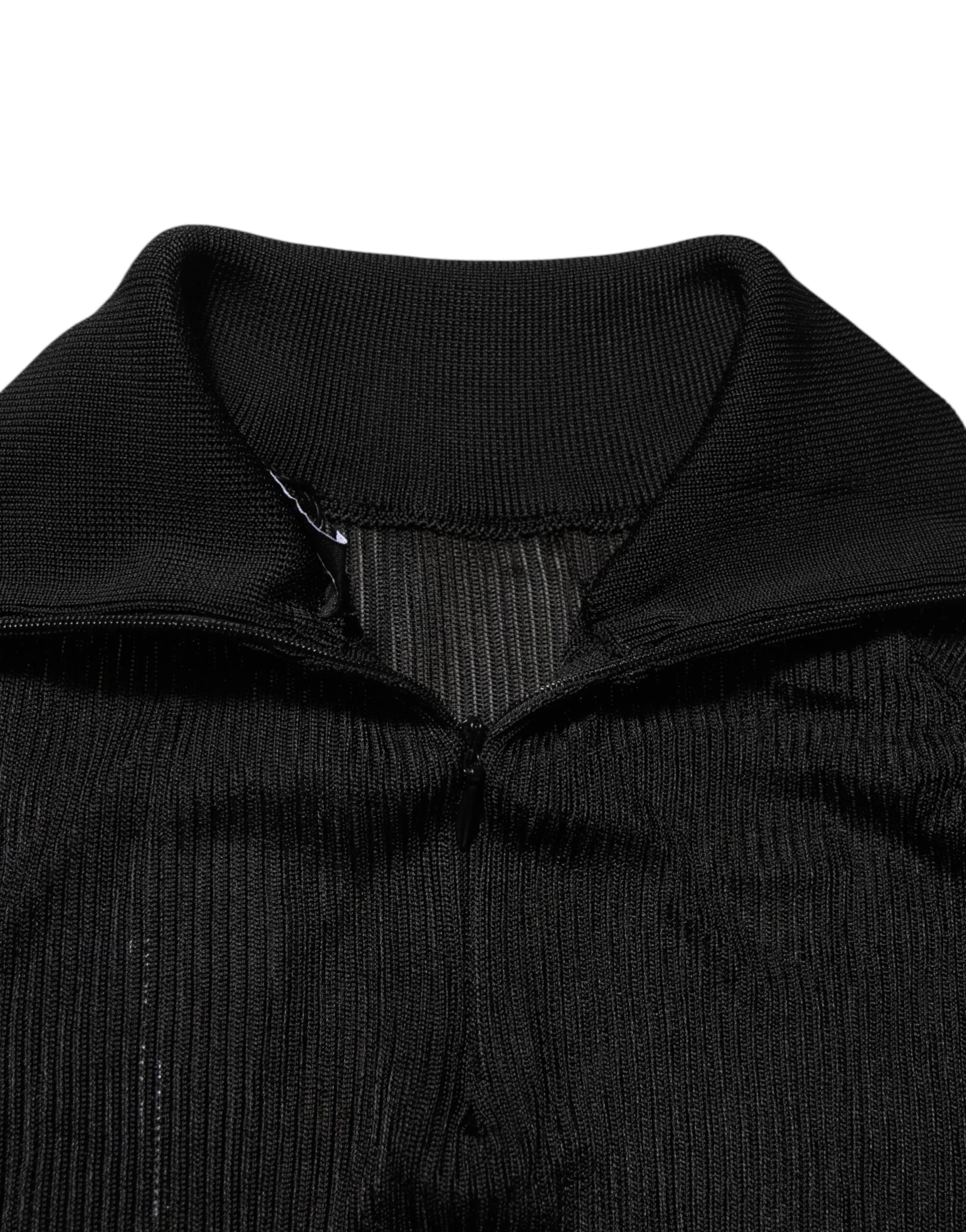 Dolce & Gabbana Black Viscose Turtle Neck Pullover Sweater - Zeiniez