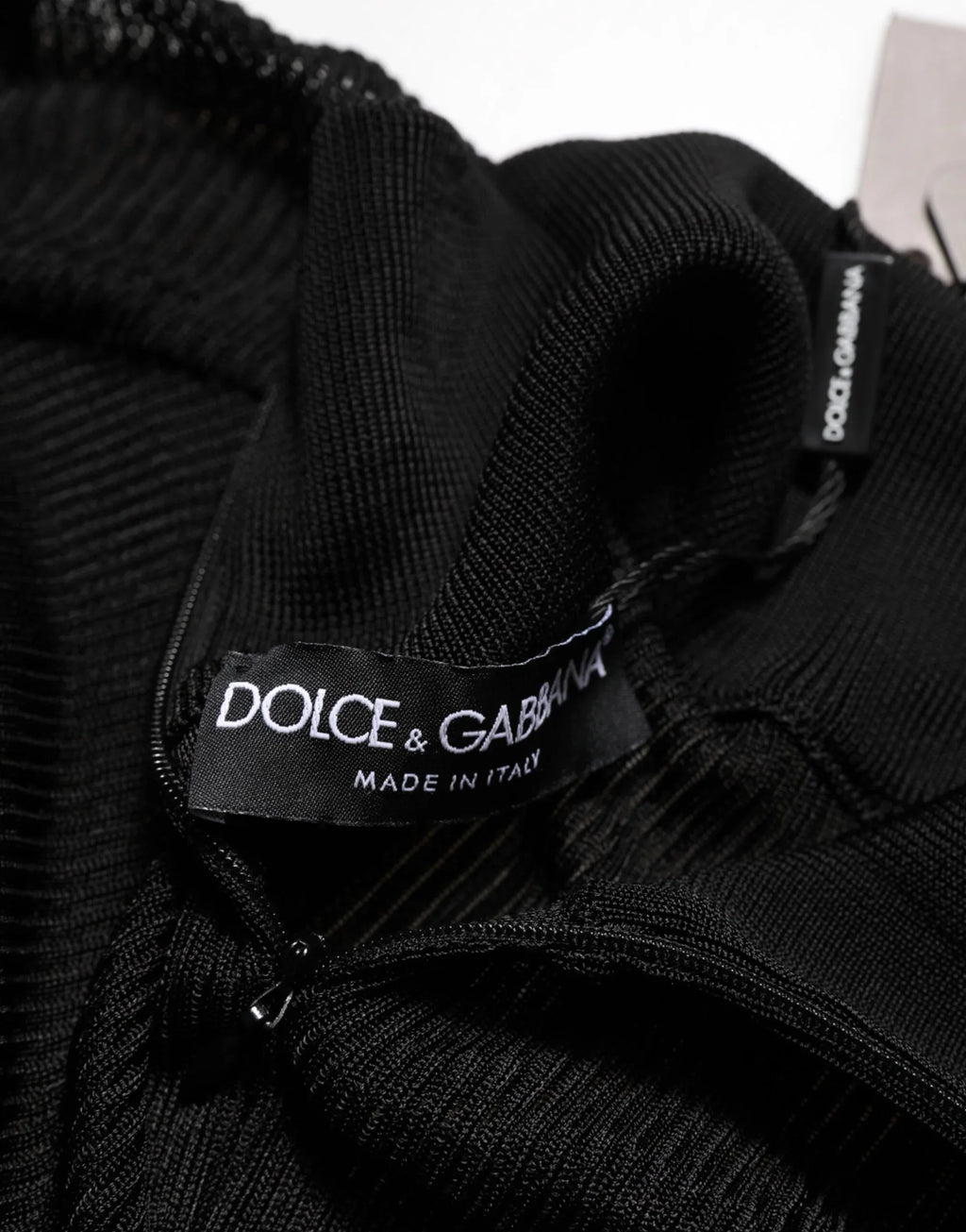 Dolce & Gabbana Black Viscose Turtle Neck Pullover Sweater - Zeiniez