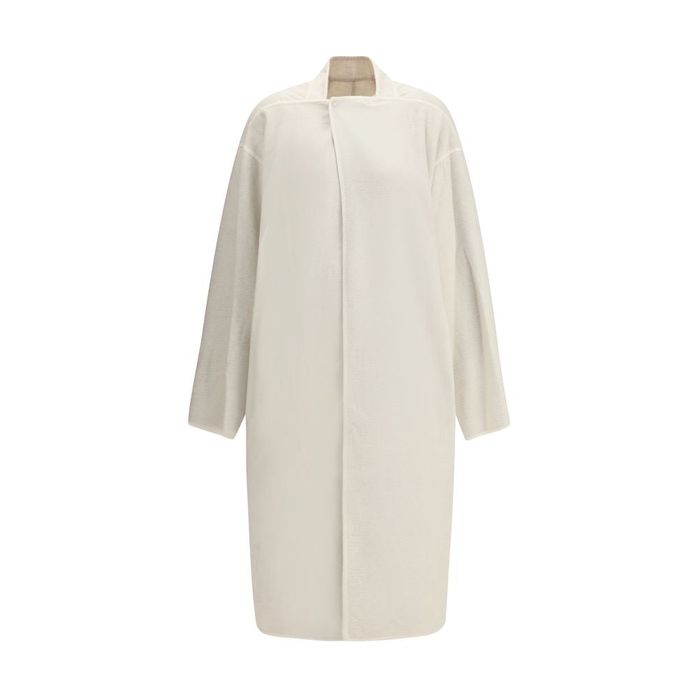 Rick Owens Cream Camel Hair  Coat - Zeiniez