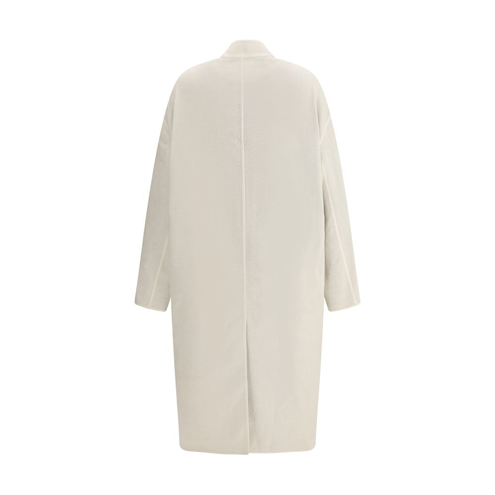 Rick Owens Cream Camel Hair  Coat - Zeiniez