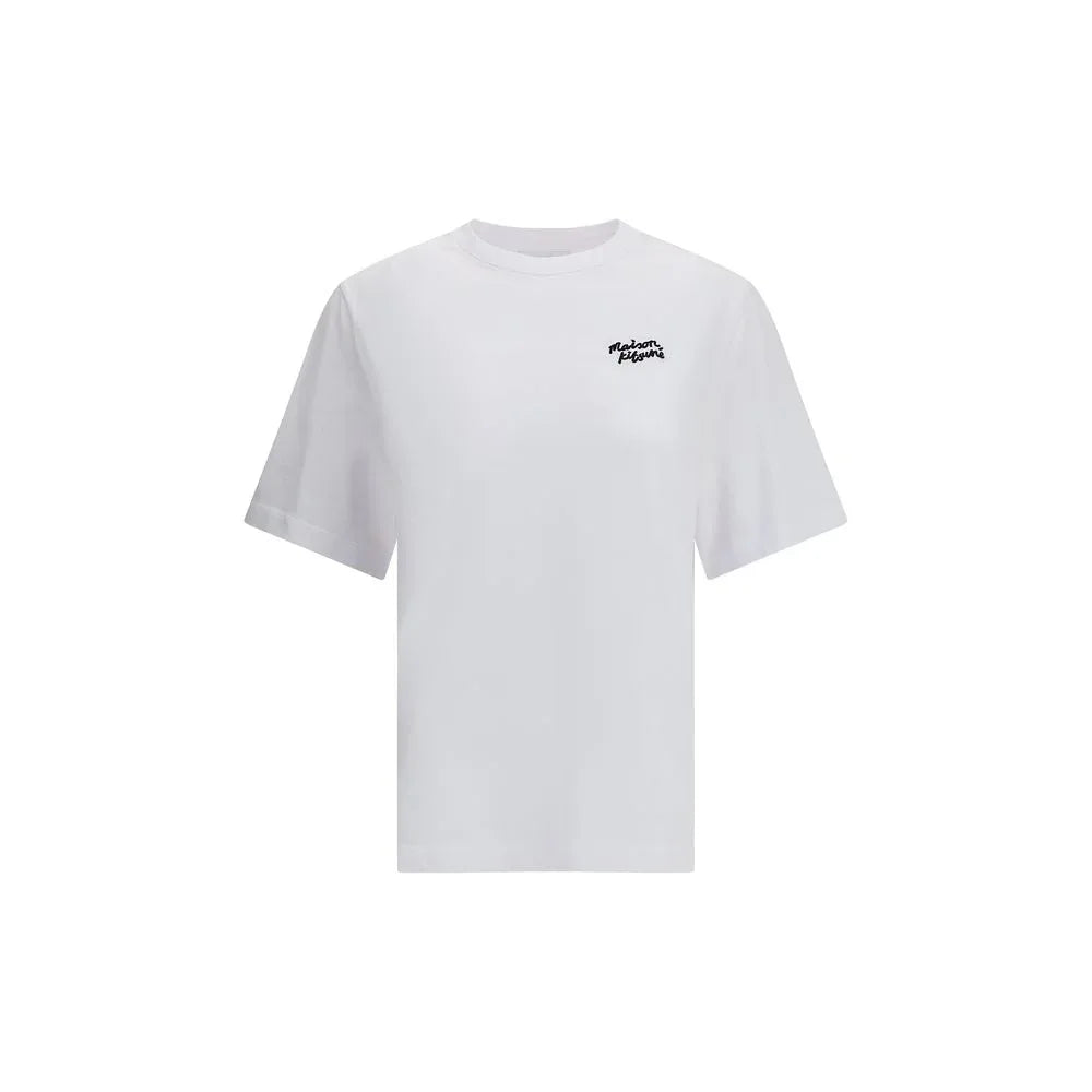 Maison Kitsuné White Cotton T-Shirt - Zeiniez