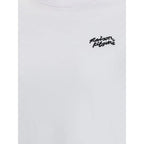 Maison Kitsuné White Cotton T-Shirt - Zeiniez