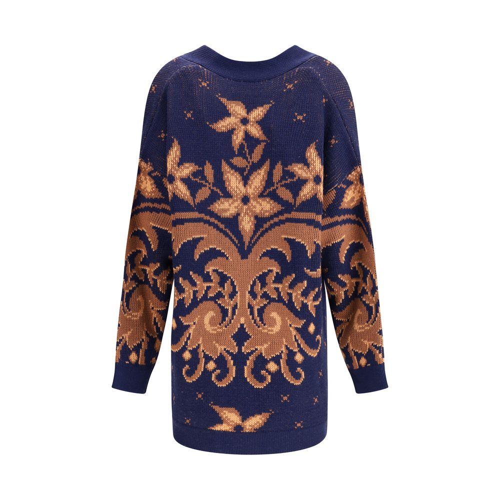 Etro Multicolor Wool Cardigan - Zeiniez