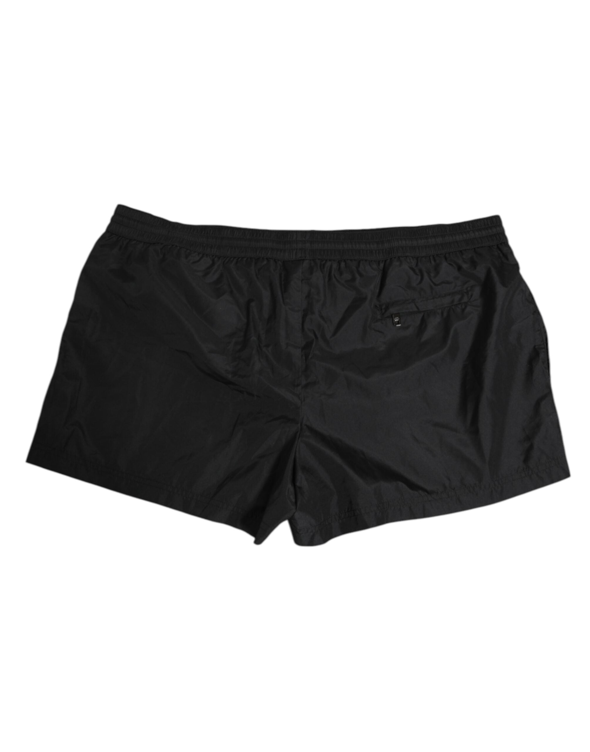 Dolce & Gabbana Black Logo Polyester Beachwear Shorts Swimwear Dolce & Gabbana