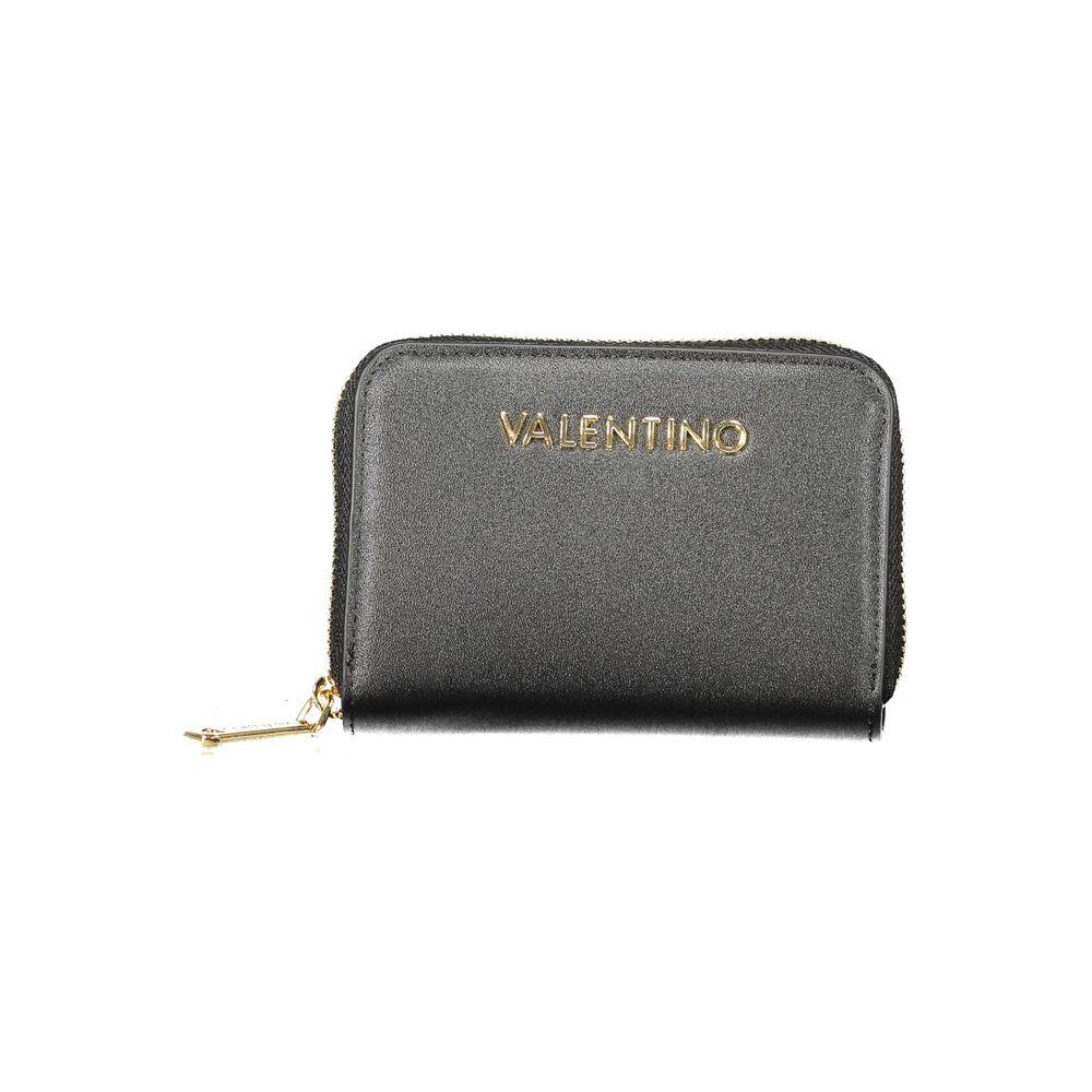 Mario Valentino Black Polyurethane Women Wallet - Zeiniez