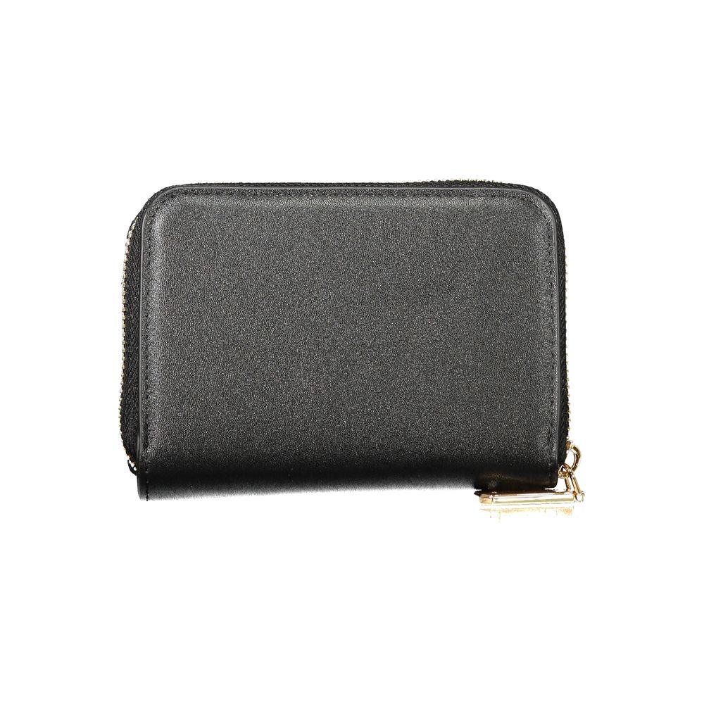 Mario Valentino Black Polyurethane Women Wallet - Zeiniez