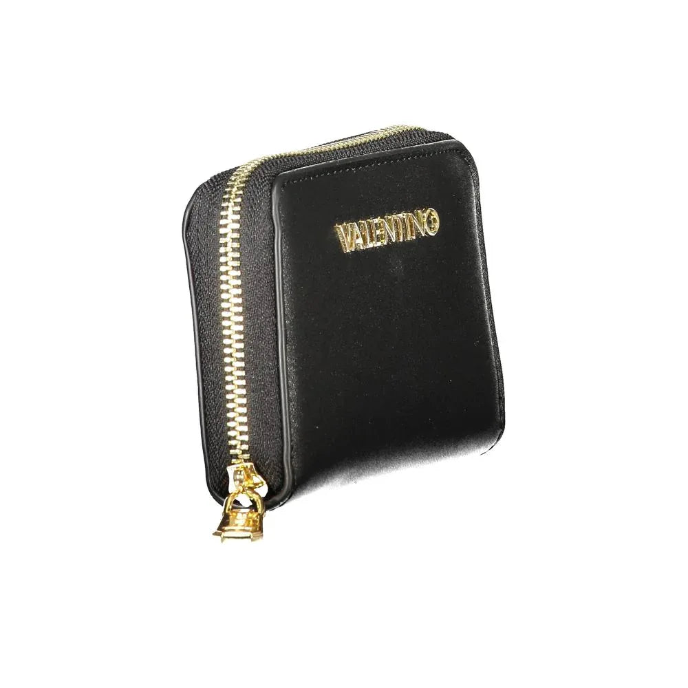 Mario Valentino Black Polyurethane Women Wallet - Zeiniez