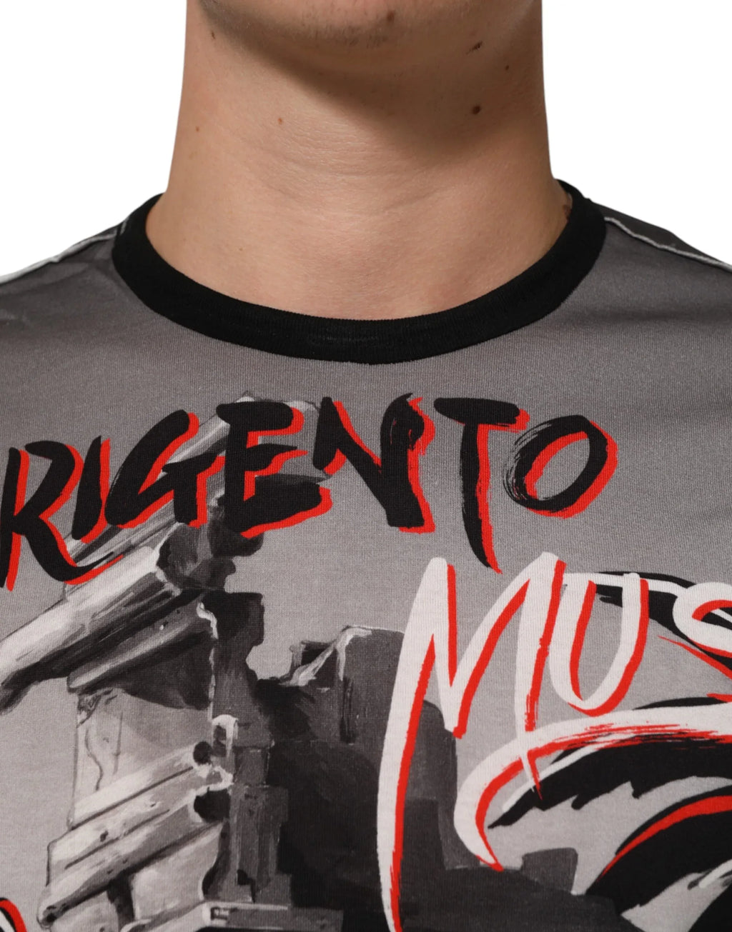 Dolce & Gabbana Multicolor Agrigento Dance Jazz Music Print T-shirt - Zeiniez