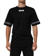 Dolce & Gabbana Black DGRoyals Cotton Men Crew Neck IT T-shirt - Zeiniez