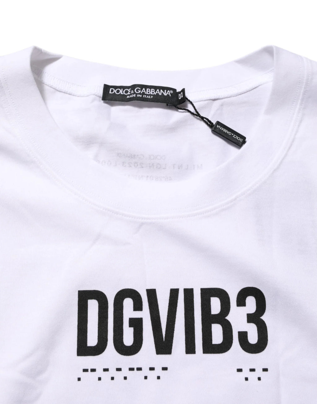 Dolce & Gabbana White Cotton Sleeveless Printed Tank T-shirt - Zeiniez