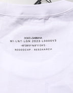 Dolce & Gabbana White Cotton Sleeveless Printed Tank T-shirt - Zeiniez