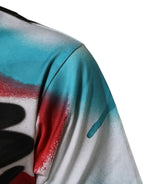Dolce & Gabbana White Graffiti Crew Neck Short Sleeves T-shirt - Zeiniez