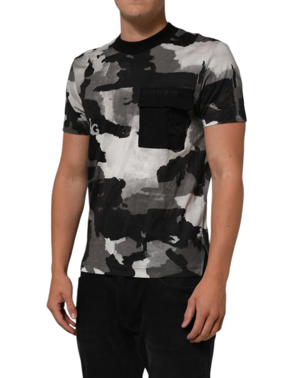 Dolce & Gabbana Multicolor Camouflage Men Short Sleeves T-shirt - Zeiniez
