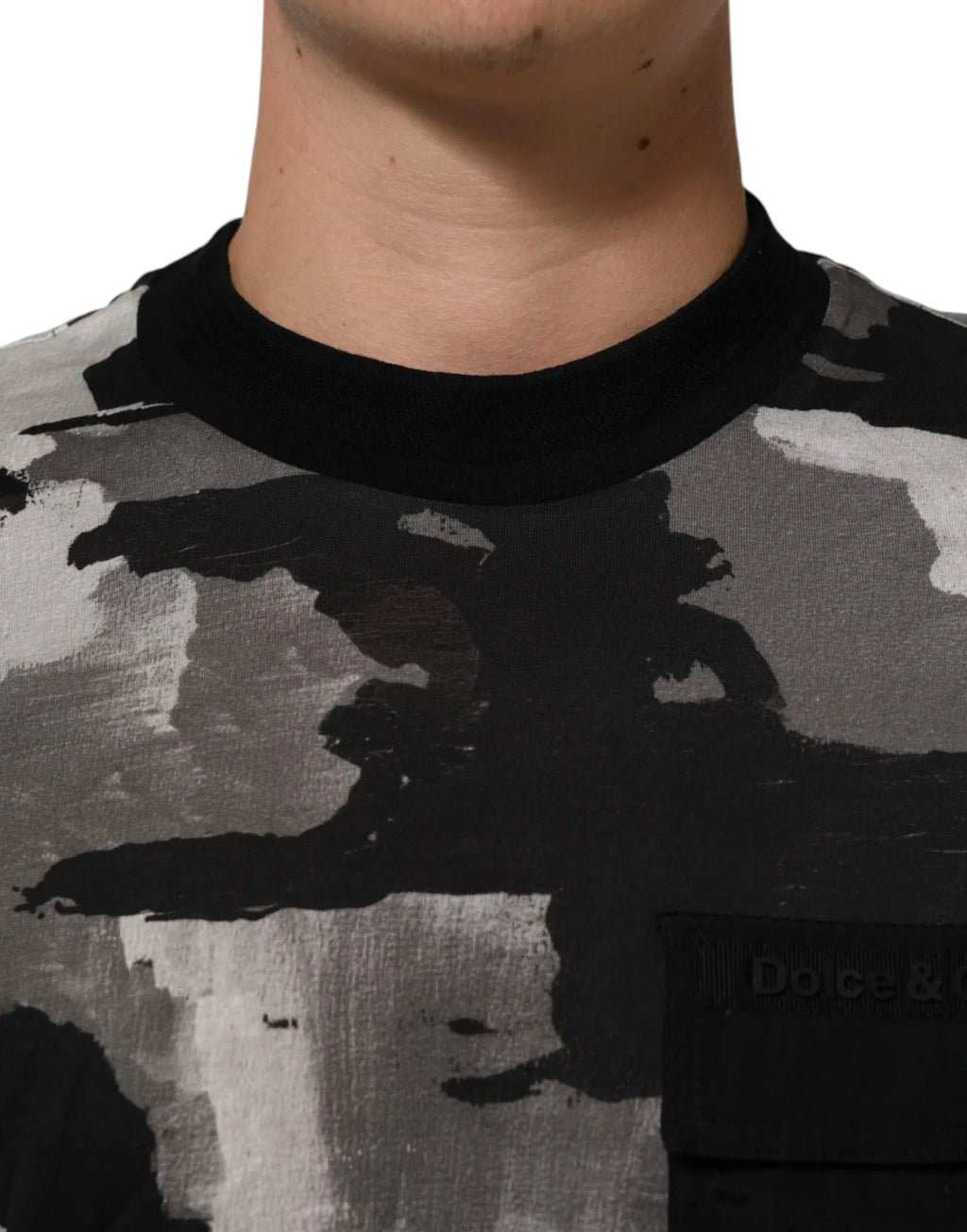 Dolce & Gabbana Multicolor Camouflage Men Short Sleeves T-shirt - Zeiniez