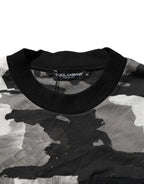 Dolce & Gabbana Multicolor Camouflage Men Short Sleeves T-shirt - Zeiniez