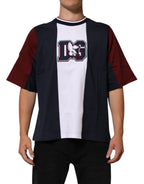 Dolce & Gabbana Multicolor Striped Cotton Men Crew Neck T-shirt - Zeiniez