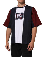 Dolce & Gabbana Multicolor Striped Cotton Men Crew Neck T-shirt - Zeiniez