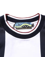 Dolce & Gabbana Multicolor Striped Cotton Men Crew Neck T-shirt - Zeiniez
